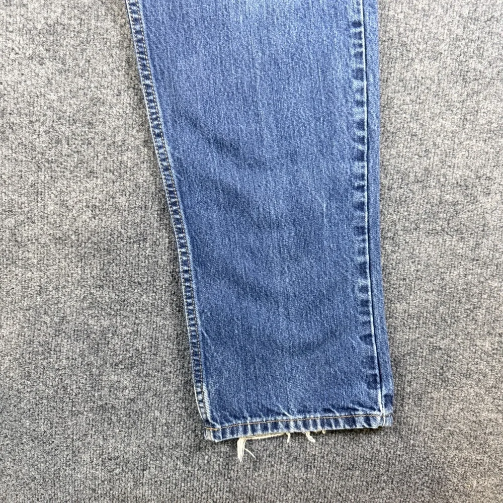 Tommy Hilfiger Jeans Mens 37X31 Blue Denim Classic Straight‎ Leg Mid Rise Cotton